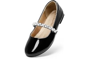 DREAM PAIRS Girls Mary Jane Dress Shoes Ballerina Flats for Wedding, Party (Toddler/Little Kid/Big Kid)