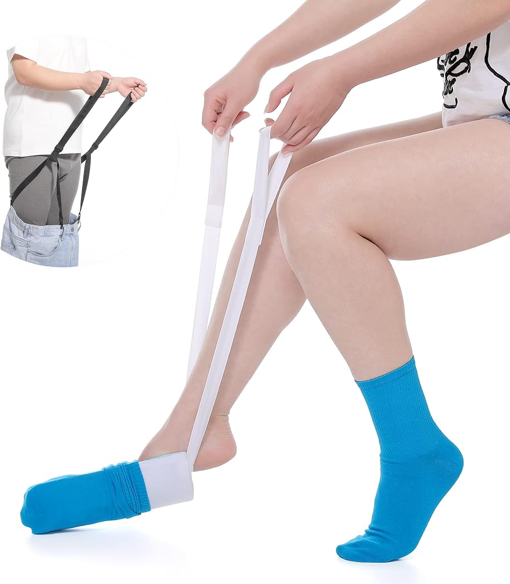 Fanwer Sock Aid Tool for Elderly, Disabled & Pregnant - Easy Use