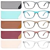 Fetrrc Reading Glasses Blue Light Blocking, Computer Readers for Women/Men, Anti Glare/Fatigue Clear Fashion Square Eyeglasse
