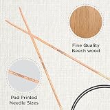 KnitPro Basix Beech Fixed Circular Needles 16 Inch 2.25mm view 2