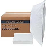 McKesson Pro Advantage P230023 Pillowcase, Tissue/Poly, White, 21" Width, 30" Length, 21" Width, 30" Length (Pack of 100)