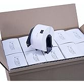 BETCKEY - Compatible Large Address Labels Replacement for Brother DK-1208 (1-1/2" x 3-1/2"), Use with Brother QL Label Printers [20 Rolls/8000 Labels]