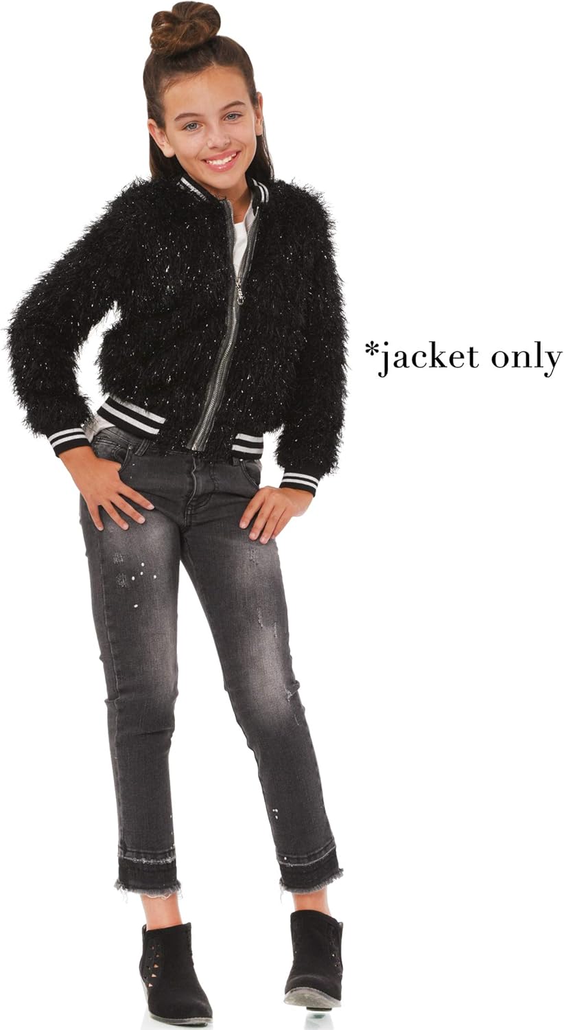Truly Me Girls' Outerwear Bomber Jackets: Clothing