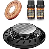 Kwak's UFO Solar Car Air Freshener, Rotating Dashboard Decorations for Car Interior, Funny Air Freshener Car Accessories with