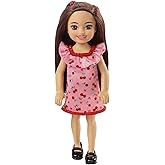 Barbie Chelsea Doll – Small Blonde Pigtails Doll With Removable Striped Dress & Pink Boots - View #3