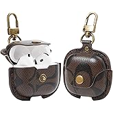 for AirPods 4 Case(2024), Full Body Shockproof Protective for AirPods 4th Generation Case, Compatible with AirPods 4th Case with Keychain for Women Men-Coffee