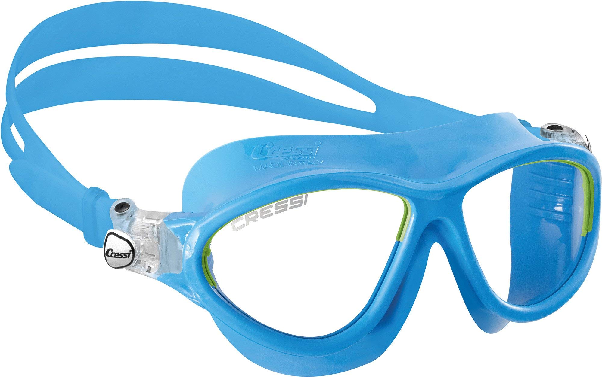Cressi Kids Comfortable Silicone Mask with Adjustable Strap, for Snorkeling and Pool - for Children 7 to 15 years old | Moon: made in Italy (Renewed)