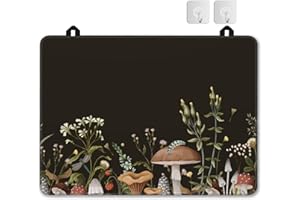 JASAKOO Electric Stove Top Cover Protector – Vintage Wild Mushroom Glass Flat Top Stove Mat Oven Induction Cooktop Mat for Ceramic Countertop Mats Heat-Resistant Dish Drying Mat