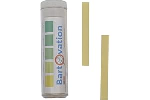 BARTOVATION Restaurant Quaternary Ammonium (QAC, Multi Quat) Sanitizer Test Paper, 0-500 ppm [Vial of 100 Paper Strips]