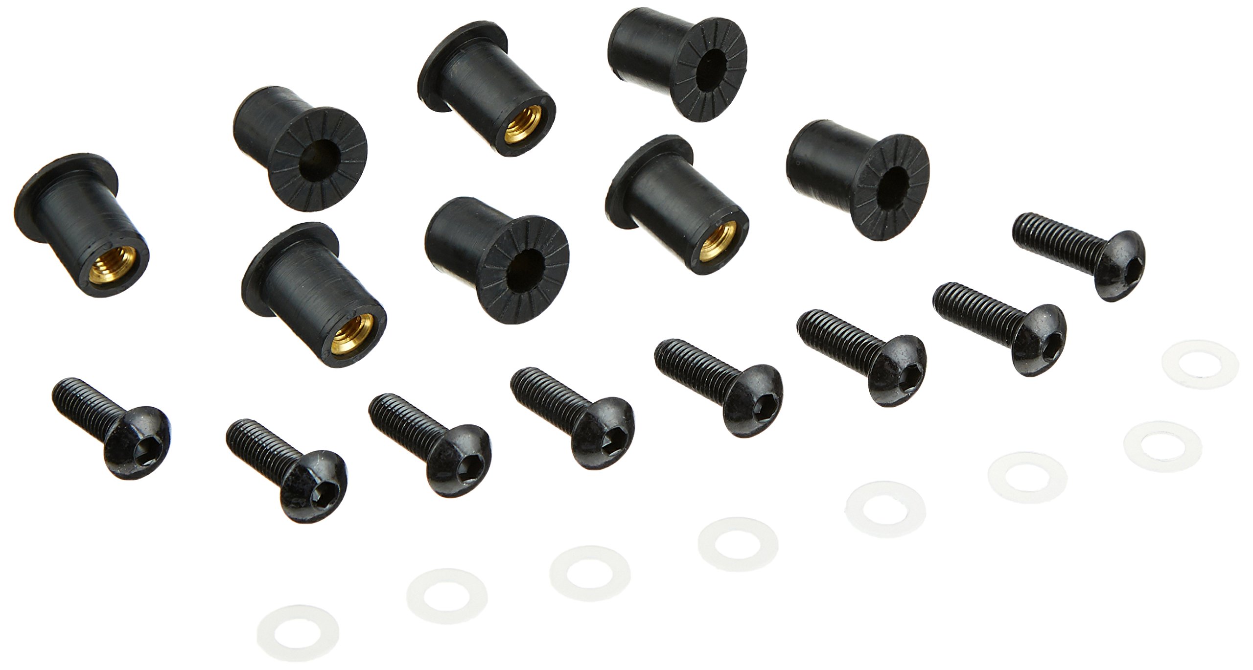 Puig 0957 N Screw Fastener Kit, Black