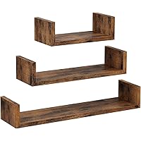 VASAGLE Estante de Pared, Juego de 3, Estante Flotante, Soporte de