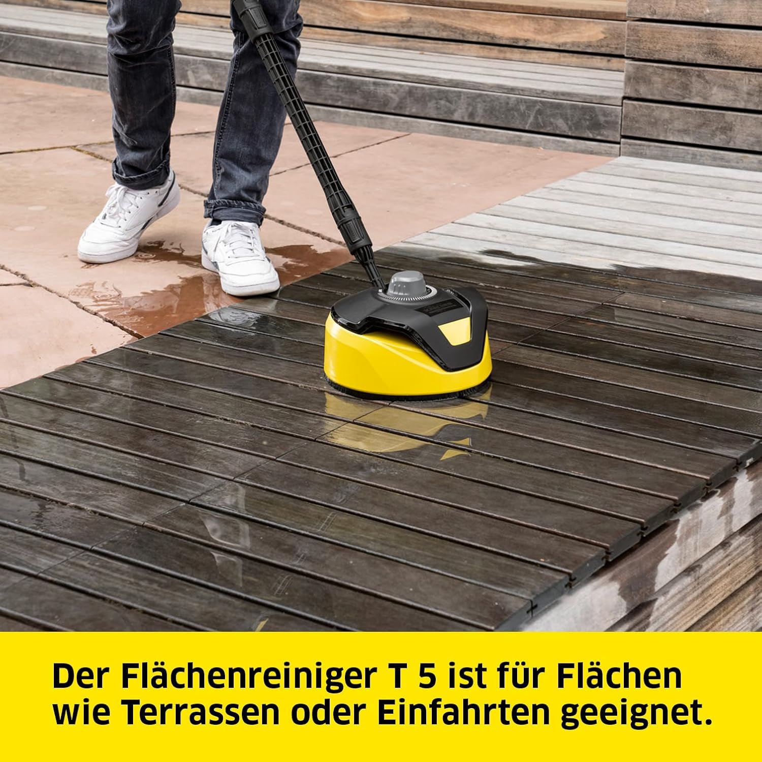 Kärcher Hochdruckreiniger K 4 Classic Home, Druck: max. 130 bar, Fördermenge: 420 l/h, Fläche: 30 m²/h, Wasserfilter, Gewicht: 4,6 kg, Hochdruckpistole, Dreckfräser, Strahlrohr, Home Kit 5