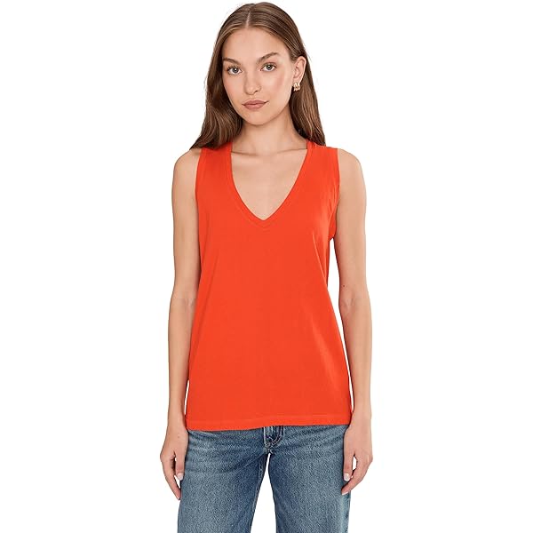 Madewell Women's Brightside High Neck Tank, Brilliant Sapphire