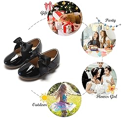 Felix & Flora Toddler Black Princess Dress Shoes