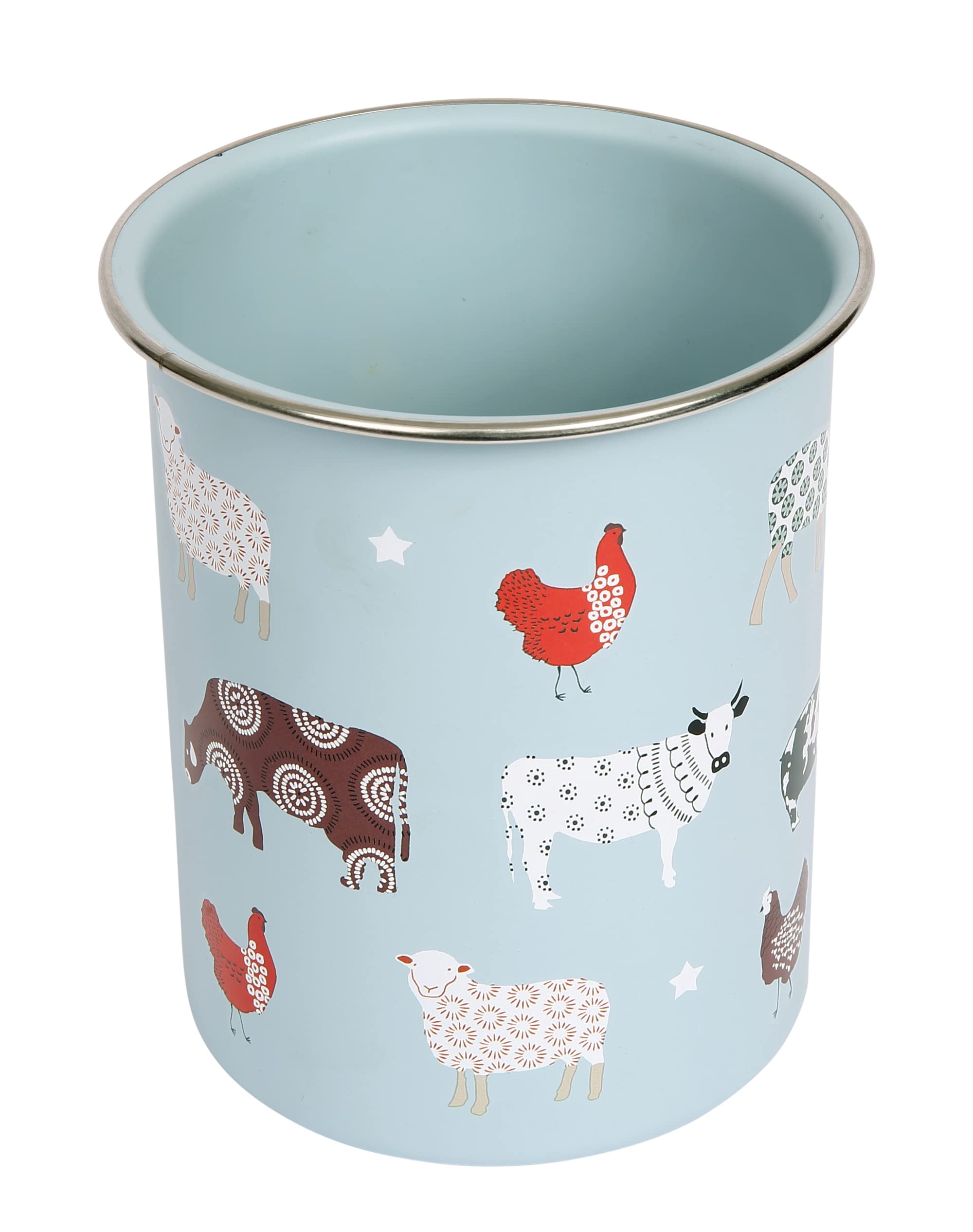 Dexam Farmyard Utensil Jar (1.4L), Blue