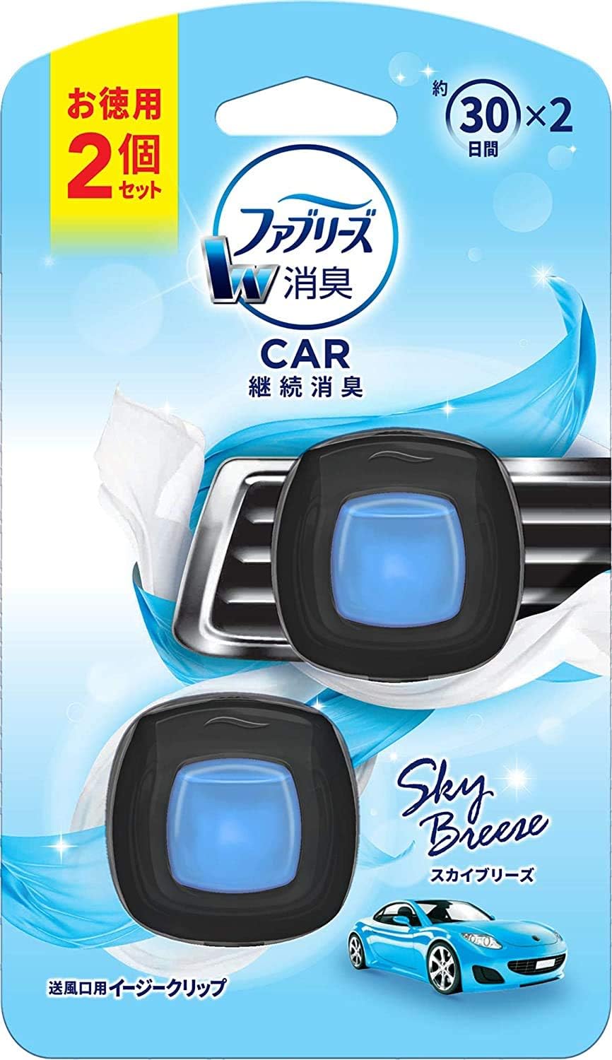 Amazon Co Jp ｐ ｇ ファブリーズ イージークリップ スカイブリーズの香り 2個入りパック ８点セット 計１６個 車 バイク