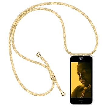 Zhinkarts Handykette kompatibel mit Apple iPhone 5 / 5S / SE - Smartphone Necklace Hülle mit Band - Schnur mit Case zum umhän