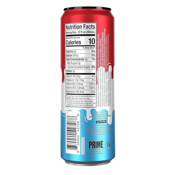 PRIME ENERGY ICE POP | ZERO SUGAR ENERGY DRINK 24 PACK | PREWORKOUT ENERGY | 200MG CAFFEINE WITH 355MG OF ELECTROLYTES AND COCONUT WATER FOR HYDRATION| VEGAN | GLUTEN FREE |12 FLUID OUNCE | 24 PACK