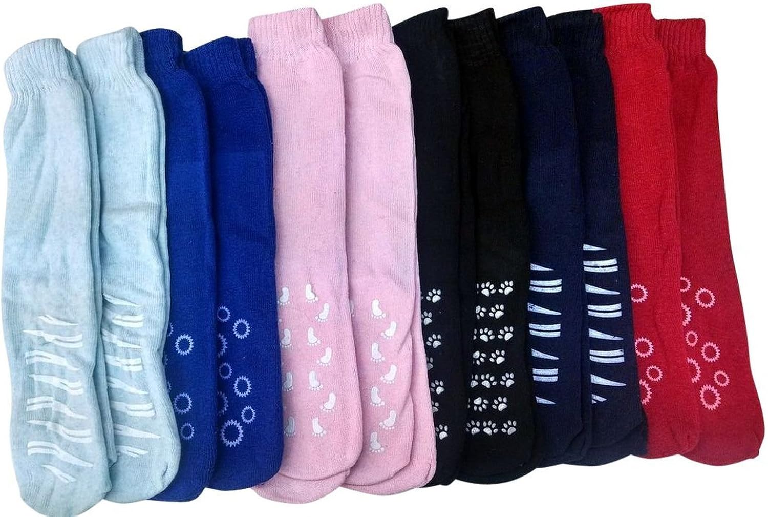 Yacht & Smith Women's Gripper Tube Socks, Non Slip Grippy Socks