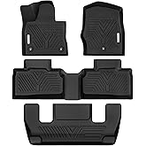 YITAMOTOR Floor Mats Fits for 2020-2026 Ford Explorer 6 Passenger Models, All-Weather Custom Fit TPE Floor Liners Set, 1st, 2nd and 3rd Row