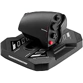 Thrustmaster Sol-R6 Space Flight Throttle, S.M.A.R.T Slide Rails - PC | 14 assignable actions, 3.1-in travel, 4 detent positions, built-in 15-degree rudder, auto re-centering, smooth glide