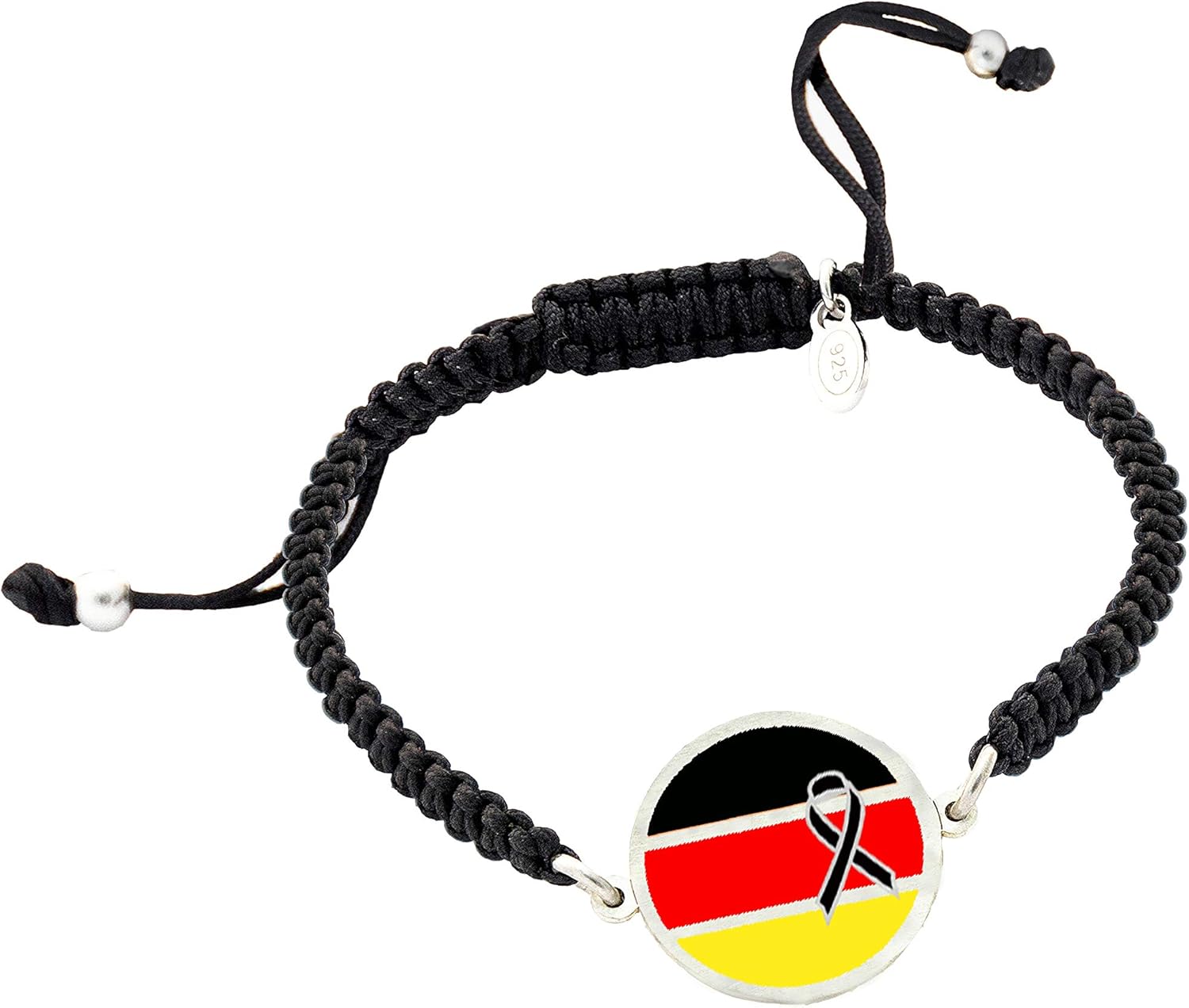 German Flag Bracelet Black Crespoon Men's Bracelet Women's Bracelet