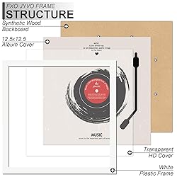 Fxojyvo Vinyl Record Frame for the Wall Display