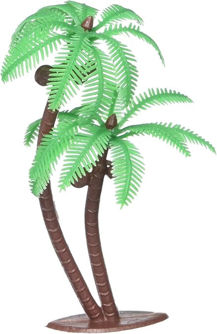 Amazon Com Palm Tree With Coconuts Cake Topper 8 Count Home Kitchen