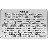 Gzrlyf Psalm 23 Wallet Card the Lord is My Shepherd Religious Gifts for Christian Inspirational Gifts (Wallet Card)