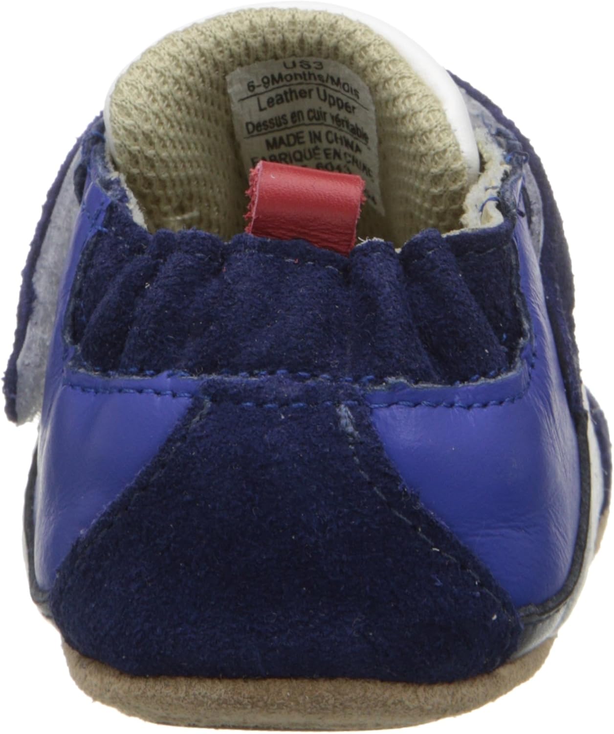  | Robeez Boys' Low Top Sneaker-Mini Shoez Crib Shoe Grey/Yellow 6-9 Months | Sneakers