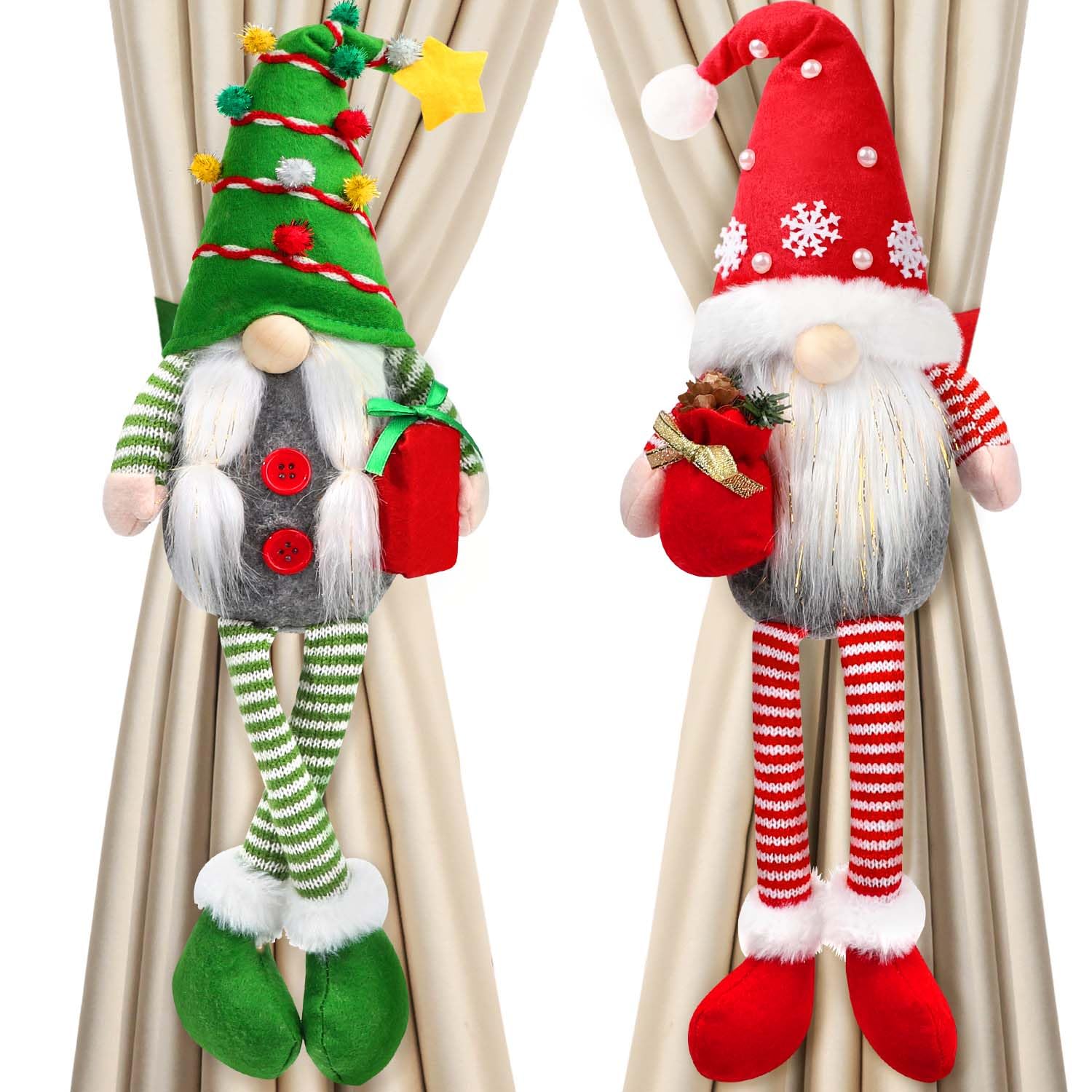 Photo 1 of ***MISSING PARTS***
INSUNS 2 Pack Christmas Curtain Tiebacks, Mr and Mrs Gnome Cartoon Curtain Buckle Hook Clips for Xmas Holiday Bedroom Home Decor Window Drapes