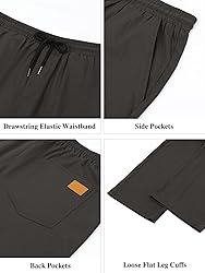 Comdecevis Mens Casual Baggy Cargo Pants Relaxed