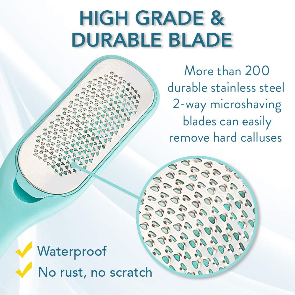 Callus Remover For Feet | Double-sided Dead Skin Remover - Rough Pedicure Foot File For Exfoliation & Fine Foot Scrubber for Smoothing & Softening Skin : Beauty