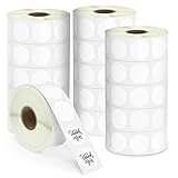 BETCKEY 1.5 Inch Circle Thermal Sticker