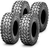RUNIX ATV UTV Radial Tires, RUNIX TerraVance, 25X8R12 Front, 25X10R12 Rear, Set of 4, Radial Tire, All Terrain, 6PR, Tubeless, 25X8-12, 25X10-12