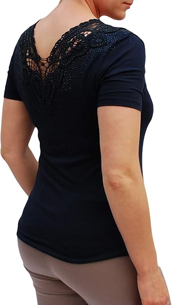 women's white stretch t shirt