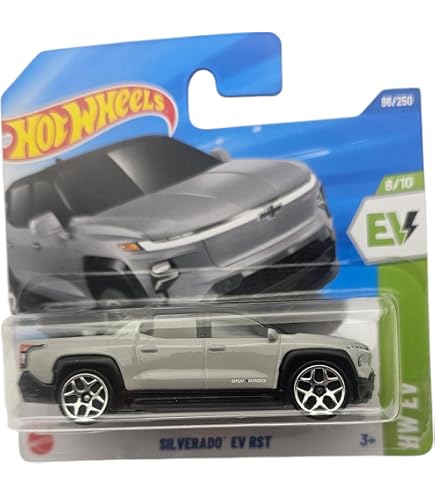 Amazon.com: Hot Wheels 2024 #110 Chevrolet Silverado EV RST Blue