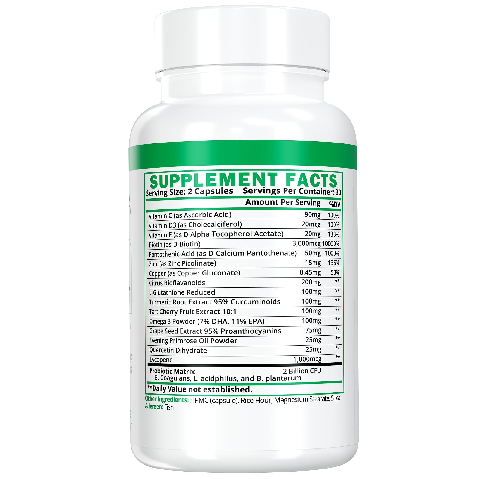 DERMOIA Eczema Supplements - Formulated Dyshidrotic Eczema Pills for Adults - Providing Eczema Relief, Targeting the Intervention of Eczema, Irritated Dry Skin, and Enhanced with Psoriasis Supplements