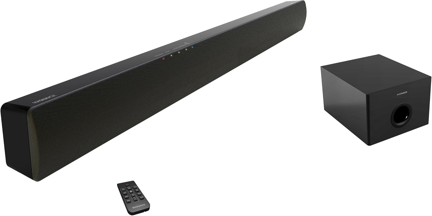 magnavox 2.1 soundbar with subwoofer