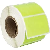 HouseLabels Compatible with Zebra, 1" Core, Green, 1.5" x 1" | Multipurpose Labels Compatible With Zebra and Rollo Printers, 1 Roll / 520 Labels per Roll