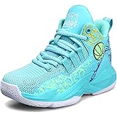 Kids Basketball Shoes High-top Sports Shoes Boys Sneakers Durable Lace-up Non-Slip Running Shoes Secure for Little Kids Big Kids
