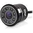 Pyle PLCM12 Rearview Backup Parking Assist Camera (Waterproof Night Vision Cam, Distance Scale Line Display, Flush Mount)