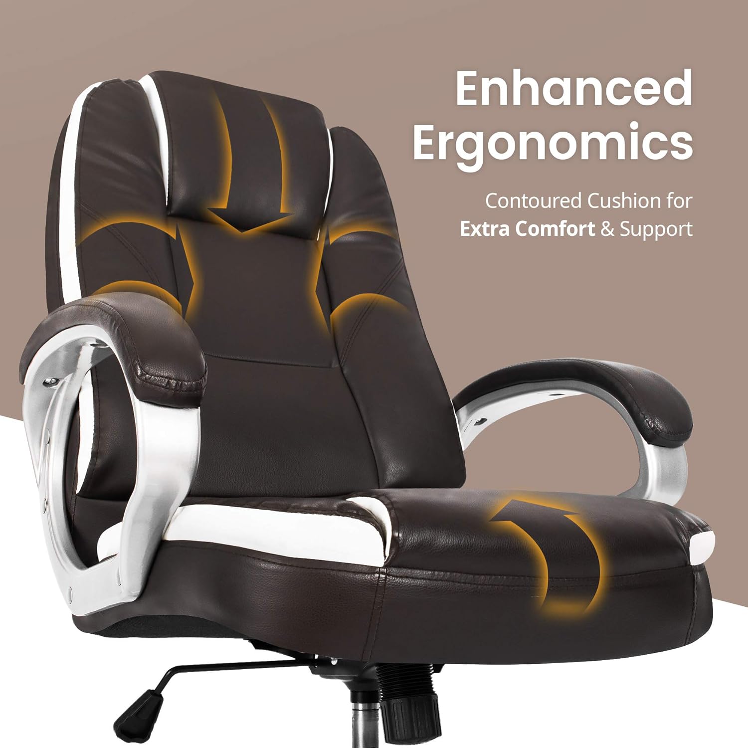 Neo Chair Office Chair Computer Desk Chair Gaming - Ergonomic High Back Cushion Lumbar Support with Wheels Comfortable Black Leather Racing Seat Adjustable Swivel Rolling Home Executive: Kitchen & Dining