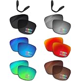 Bowyer 6 Pairs Replacement Lenses &amp; Nosepads for Oakley Split Shot OO9416 | Fit Split Shot OO9416 64mm Frame, 6 Pairs Polarized Lenses with Nosepads, Anti-Glare, 100% UV Protection, Impact Resistant