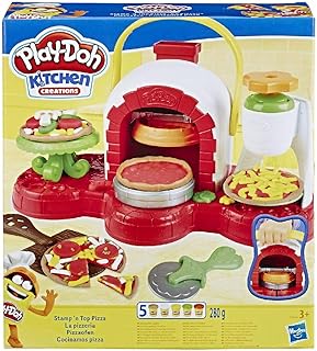 Play-Doh - E4576EU4 Pizzaofen, mit 5 Dosen Play-Doh in verschiedenen Farben, Knete