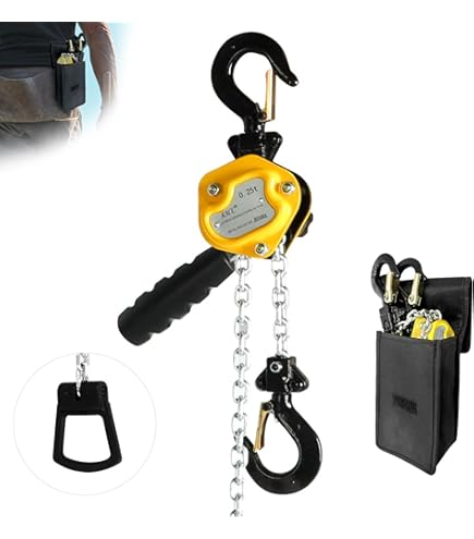 Acheter FITHOIST Mini Palan à Chaîne 1/4 Tonne, Capacité De 250 Kg, 3 M Levage