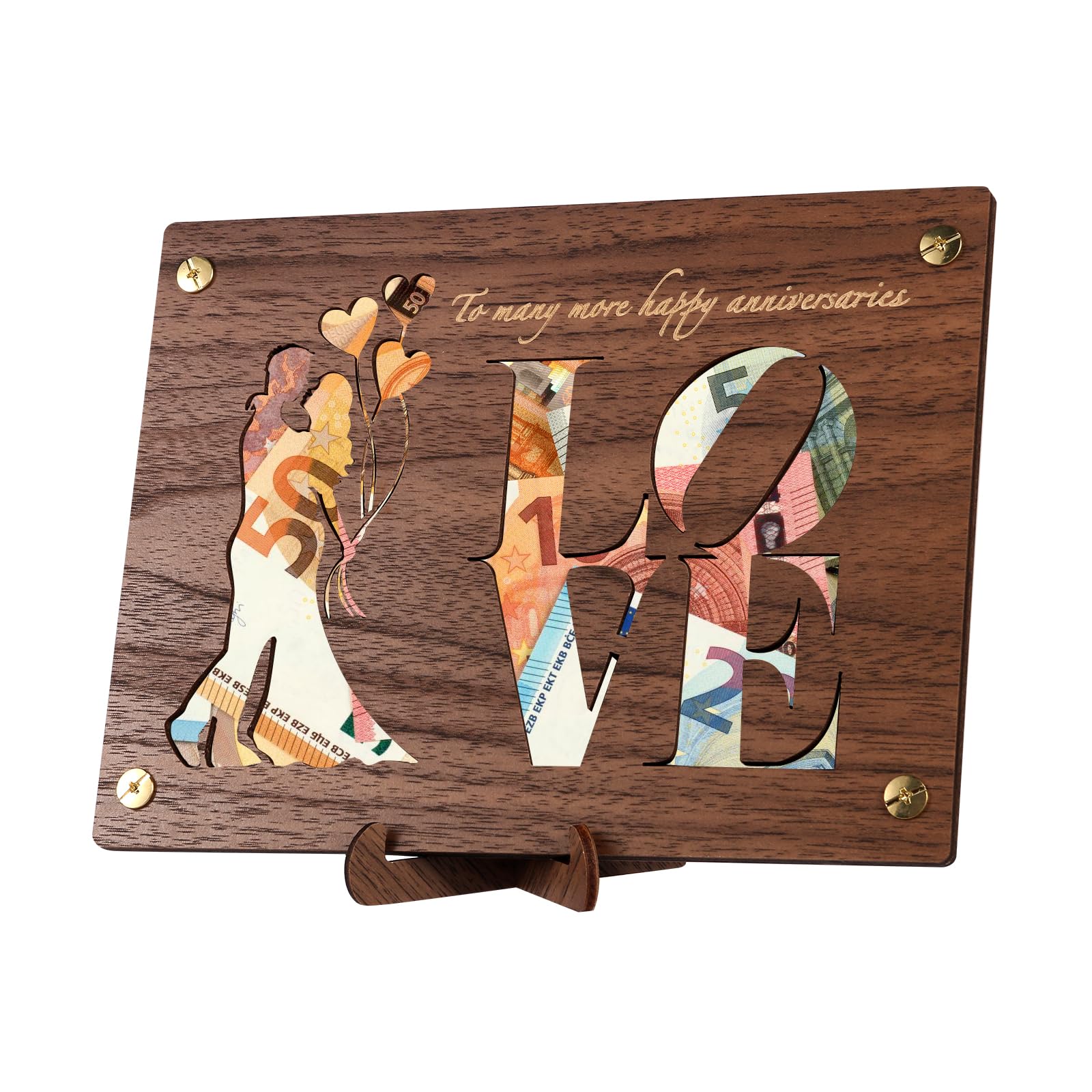 LOVLEY Wedding Card for Bride & Groom – Wedding Money Wallet & Wedding Gift Card with Envelope (LOVE)