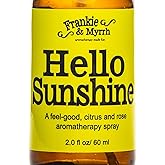 Frankie & Myrrh Hello Sunshine | Bergamot, Rose, and Lemon Essential Oil Body Mist | Aromatherapy Spray | Light Perfume | 100% Pure All Natural Uplifting Scent
