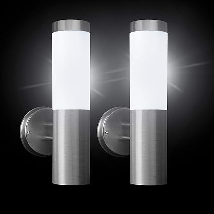 Spv Lights Solar Wandleuchte Set Von 2 Amazon De Garten
