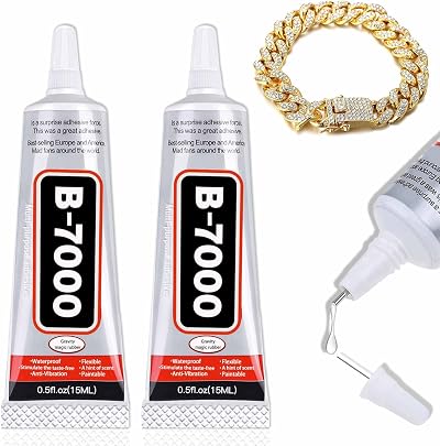 Viomis B7000 Jewelry Glue 0.5 oz Twin Pack Transparent Multi-Purpose